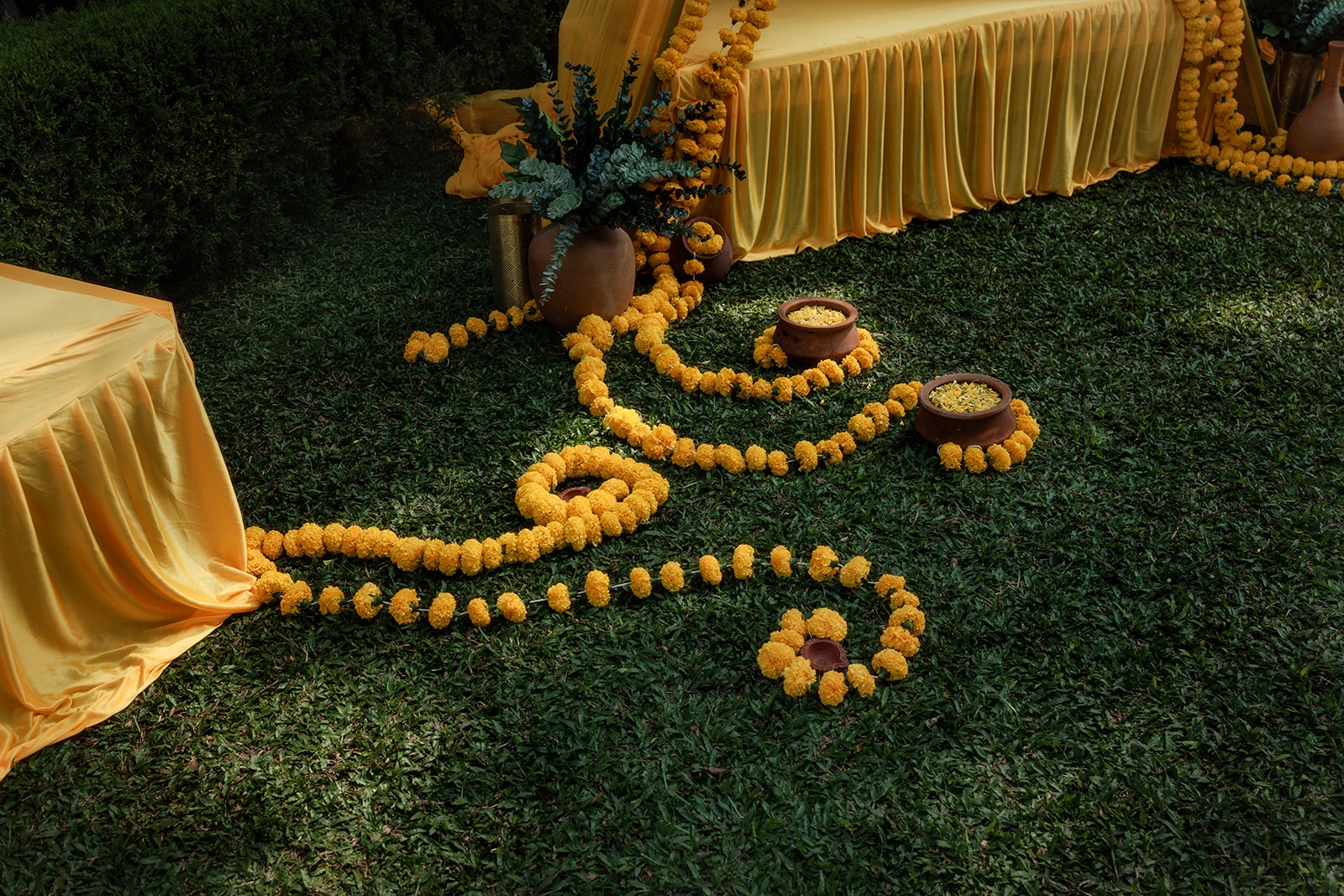 Haldi and mehendi decor